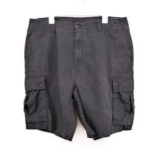 Nautica Men's Cargo Shorts in Charcoal Gray